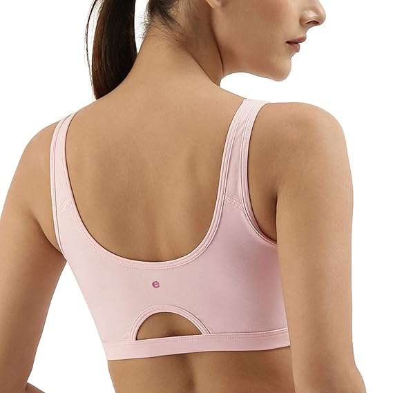 Enamor Easy Slip-On Cotton Beginner's Bra – Back Keyhole, Padded, Wirefree, Full Coverage | A106